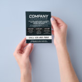 青調の洗車とディテーリングのチラシ チラシ (手)