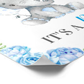 青象の男の子の男の赤ちゃん ポスター (角)