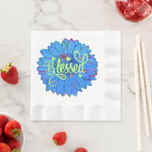 青賛美ひまわりグリッター 縁ありランチョンナプキン (インサイチュ)