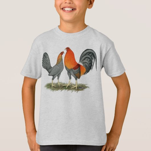 青赤い貝殻 Tシャツ (正面)