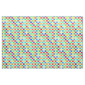 青赤イエローグリーン水玉模様パターン ファブリック (ヤード)