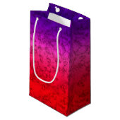 青赤グラデーション スモールペーパーバッグ (正面アングル)