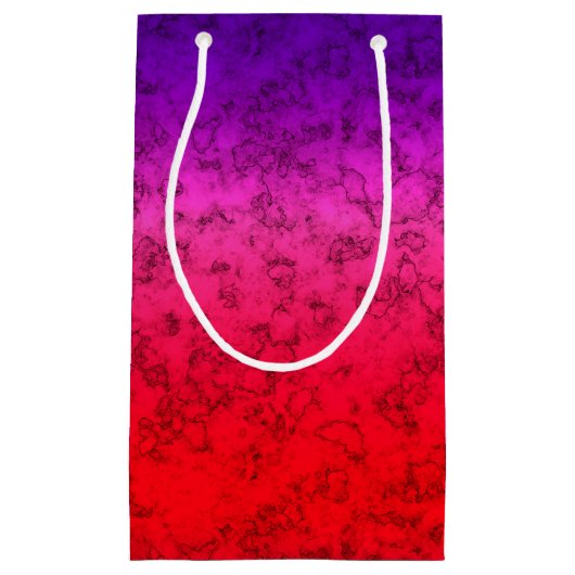 青赤グラデーション スモールペーパーバッグ (正面)