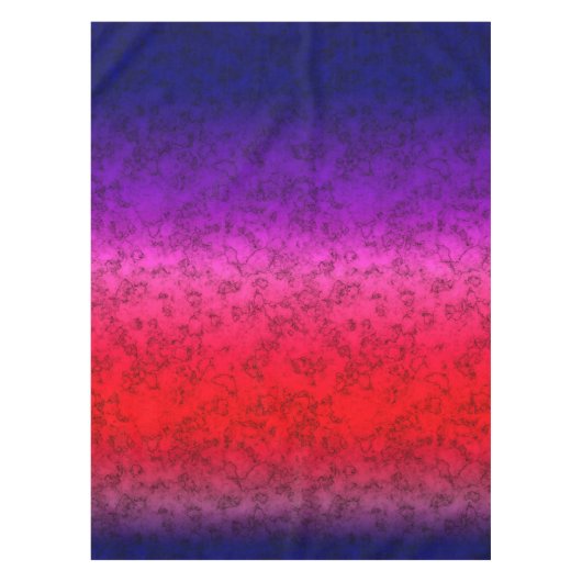 青赤グラデーション テーブルクロス (正面)