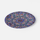 青赤トルコ陶磁器 ペーパープレート (アングル)