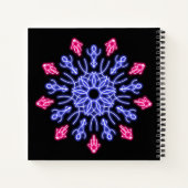 青赤ネオン花 ノートブック (裏面)