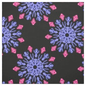 青赤ネオン花 ファブリック (見本)