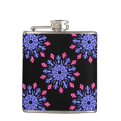 青赤ネオン花 フラスク (正面)