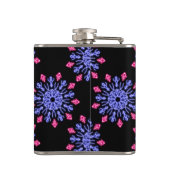 青赤ネオン花 フラスク (裏面)