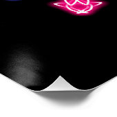 青赤ネオン花 ポスター (コーナー)