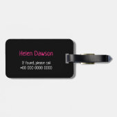 青赤ネオン花 ラゲッジタグ (裏面横)