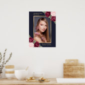 青赤フォト ライフのお祝い 葬儀 看板 ポスター (キッチン)