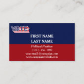 青赤政治運動 名刺 (正面)