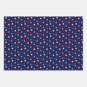 青赤白の星 ラッピングペーパーシート (正面2)