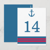 青赤航海のいかり表番号はがき ポストカード (正面/裏面)