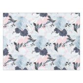 青赤面フローラ水色絵を描 テーブルクロス (正面(横))