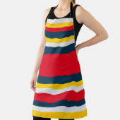 青赤黄ストライプ色 エプロン (インサイチュ)