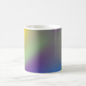 青赤黄緑色抽象芸術模様orangpurple コーヒーマグカップ (中央)