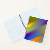 青赤黄緑色抽象芸術模様orangpurple ノートブック (内部)