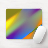 青赤黄緑色抽象芸術模様orangpurple マウスパッド (マウス)