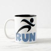 青走色 ツートーンマグカップ (左)