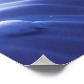 青輝く色の冬の背景凍っていとシーン ポスター (角)