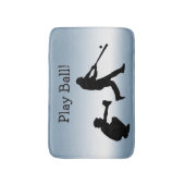 青遊球野球浴場マット バスマット (正面縦)