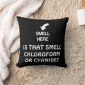 青酸またはクロロホルムのジョークの枕のにおい クッション (ブランケット)