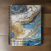 青金と白の大理石 ノートブック