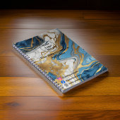 青金と白の大理石 ノートブック