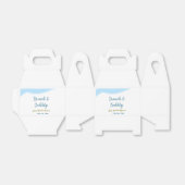 青金の水彩 おしゃれで優雅な ブライダルシャワー フェイバーボックス (折り畳みなし)