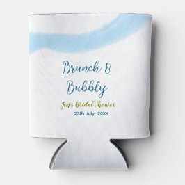 青金の水彩 おしゃれで優雅な ブライダルシャワー 缶クーラー