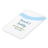 青金の水彩　ポップで優雅なブライダルシャワー マグネット (左側)