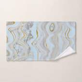 青金ゴールドかわいらし大理石タオル浴用タオルセット バスタオルセット (ハンドタオル)
