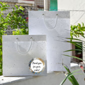 青金ゴールドと白の大理石ありがとう ラウンドシール