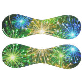 青金ゴールドの黄色い花火 ソフトボール (パネル)