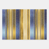 青金ゴールドクリスマスパターン#12#24#27 ID1009 ラッピングペーパーシート (正面)