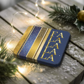 青金ゴールドクリスマスファラパターン#27 ID1009 スクエアペーパーコースター