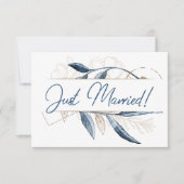 青金ゴールドモダンフローラエレガントたった今結婚しました (正面)