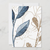 青金ゴールドモダンフローラエレガントブライダルシャワー (裏面)