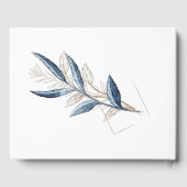 青金ゴールドモダンフローラエレガント ゲストブック (裏面)