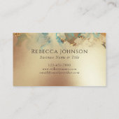 青金ゴールドモダン抽象芸術 名刺 (裏面)