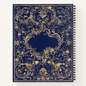 青金ゴールドヴィンテージ華美金ゴールド ノートブック (裏面)