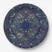 青金ゴールドヴィンテージ華美金ゴールド ペーパープレート (正面)