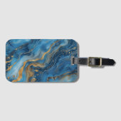 青金ゴールド大理石ラゲージタグ ラゲッジタグ (正面横)