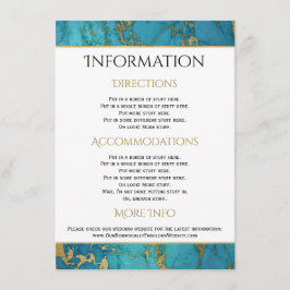 青金ゴールド大理石結婚の情報詳細 エンクロージャーカード