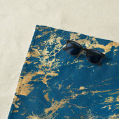 青金ゴールド大理石 ビーチタオル (インサイチュ)