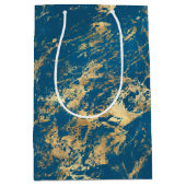 青金ゴールド大理石 ミディアムペーパーバッグ (正面)