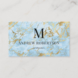 青金ゴールド大理石QRコード 名刺