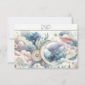 青金ゴールド天月応答カード (正面)